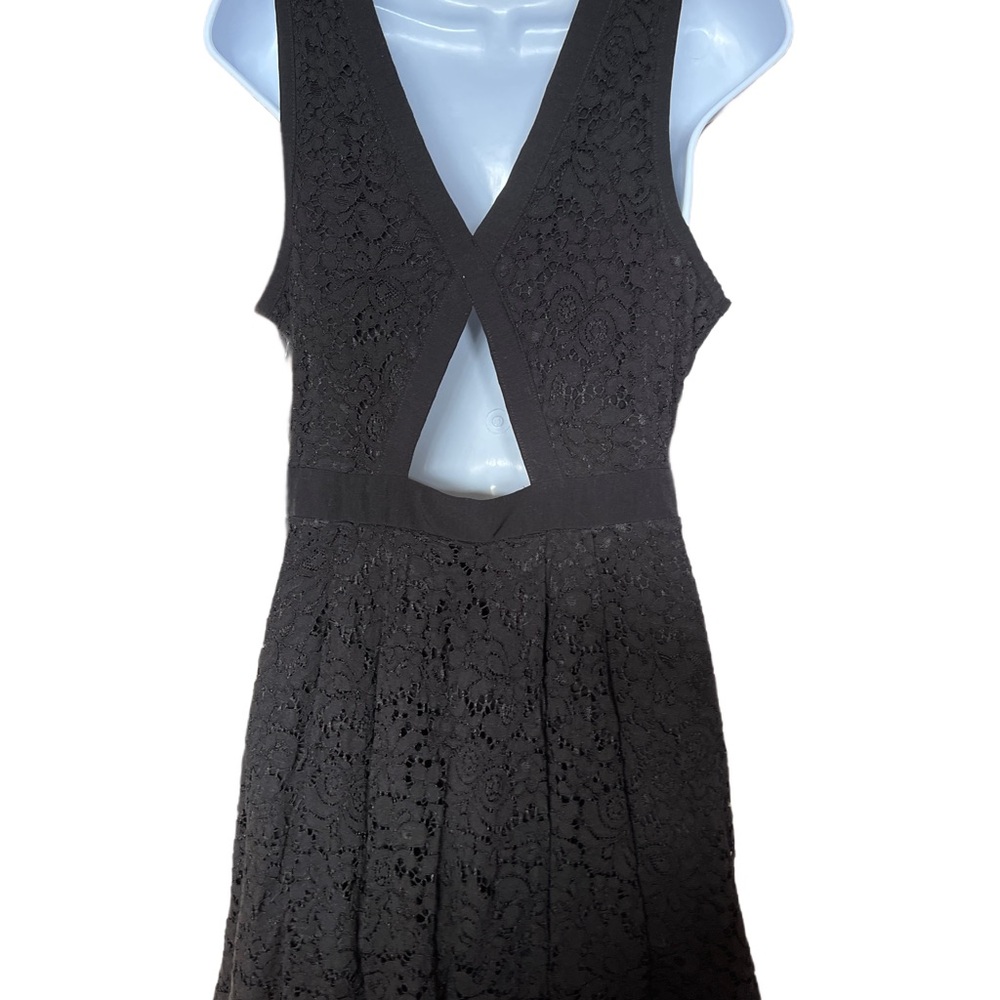 Free People Elegant Black Lace Dress - Picture 3 of 4